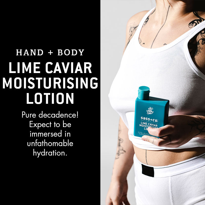 Lime caviar moisturising lotion | Sass + Co Body - Skincare 