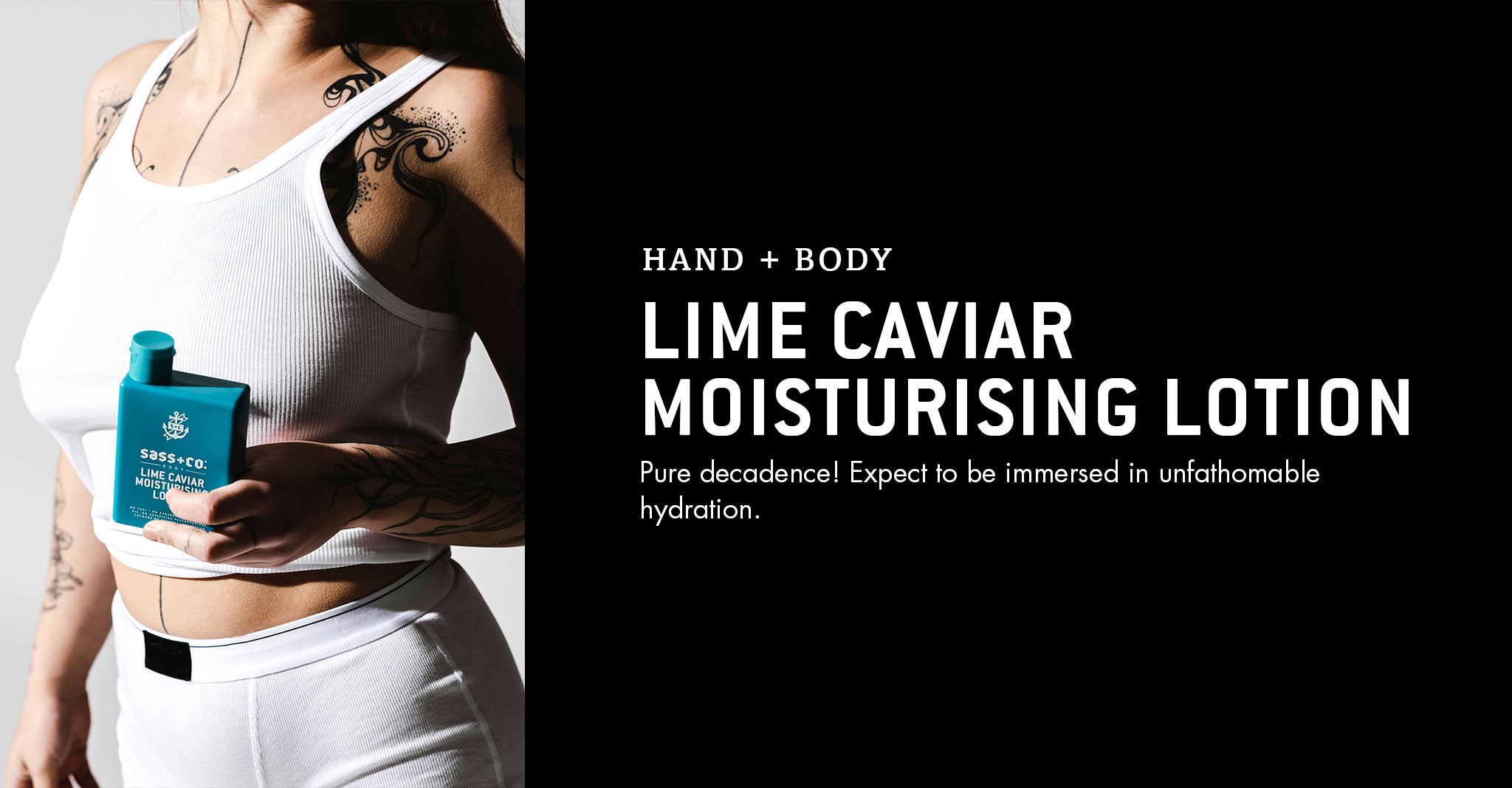 Lime caviar moisturising lotion | Sass + Co Body - Skincare 